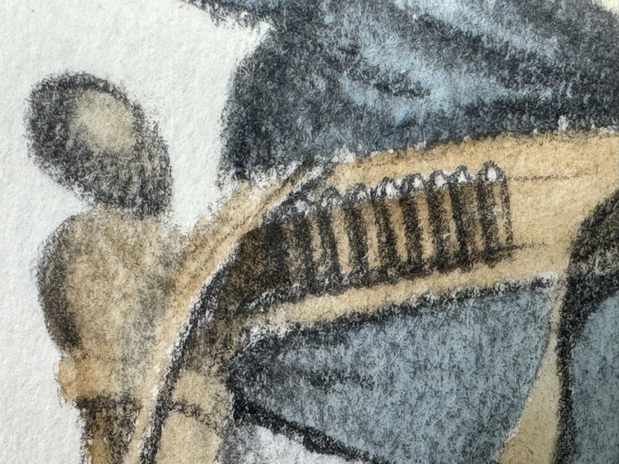 Frederic Remington Print Of Lieutenant James M. Watson 10th Cavalry 10.5 X 12.5 Framed 22.5 X 24.5 [Photo 16]