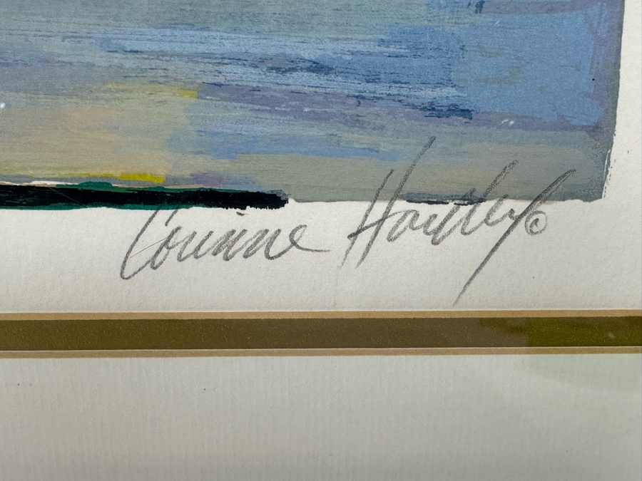 Corinne Hartley Signed Limited Edition Print Titled 'The Hay Ride' Numbered 46 Of 300 21.5 X 15.5 Framed 31.5 X 25.5 [Photo 6]