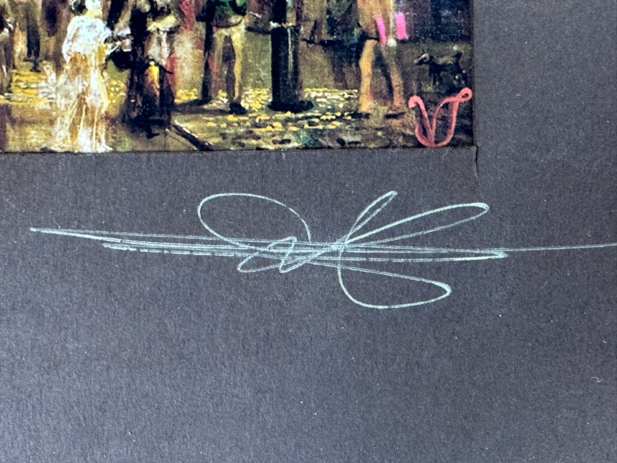 Vasilij Tjutjunnik Remarkable Russian Painting On Paper Of Prague Signed On Front And Verso 15.5 X 11 [Photo 15]