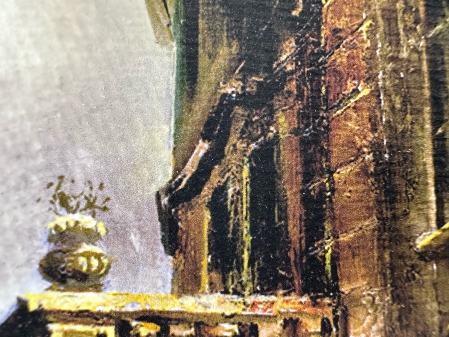 Vasilij Tjutjunnik Remarkable Russian Painting On Paper Of Prague Signed On Front And Verso 15.5 X 11 [Photo 22]