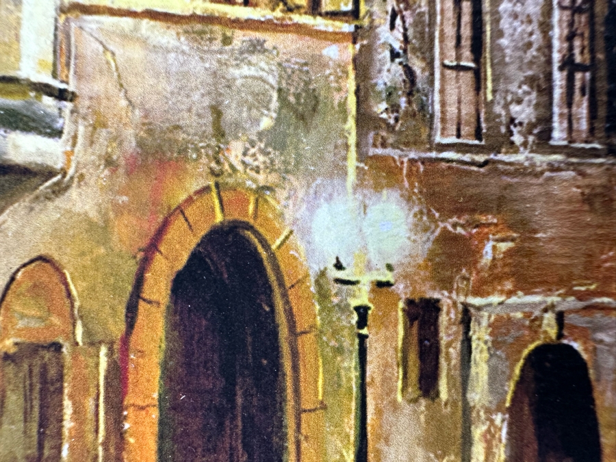 Vasilij Tjutjunnik Remarkable Russian Painting On Paper Of Prague Signed On Front And Verso 15.5 X 11 [Photo 20]