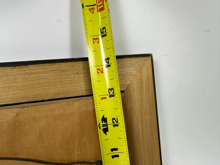 Original 1960 Mid-Century Abstract Dog Portrait Signature Illegible 14.5 X 11.5 Framed 17 X 14 [Photo 15]