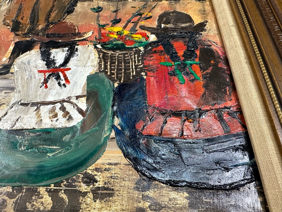 Amilcar Salomon Zorrilla Cusco (B. 1925, Peruvian) Signed Original Oil Painting On Canvas Dated 1982 28.5 X 20.5 Framed 32.5 X 24.5 [Photo 15]