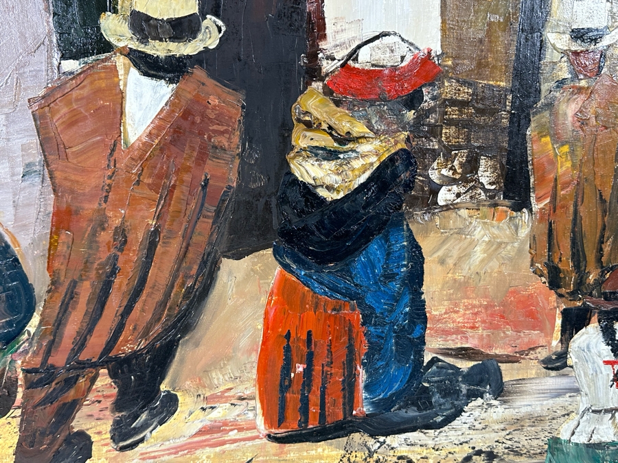 Amilcar Salomon Zorrilla Cusco (B. 1925, Peruvian) Signed Original Oil Painting On Canvas Dated 1982 28.5 X 20.5 Framed 32.5 X 24.5 [Photo 8]