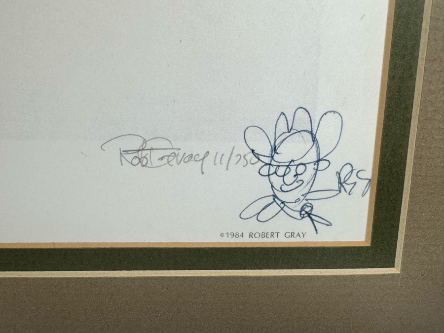 Robert Gray (1929-2011, California) Signed With Illustration Limited Edition Print Titled 'El Pueblo Grande' Dated 1984 Numbered 11 Of 250 24 X 19 Framed 32 X 27 [Photo 10]