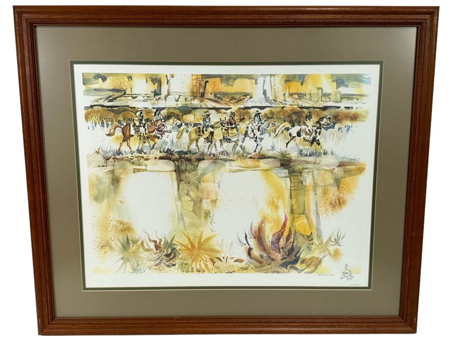 Robert Gray (1929-2011, California) Signed With Illustration Limited Edition Print Titled 'Tribal Mix' Dated 1984 Numbered 1 Of 250 24 X 19 Framed 32 X 27 [Photo 2]