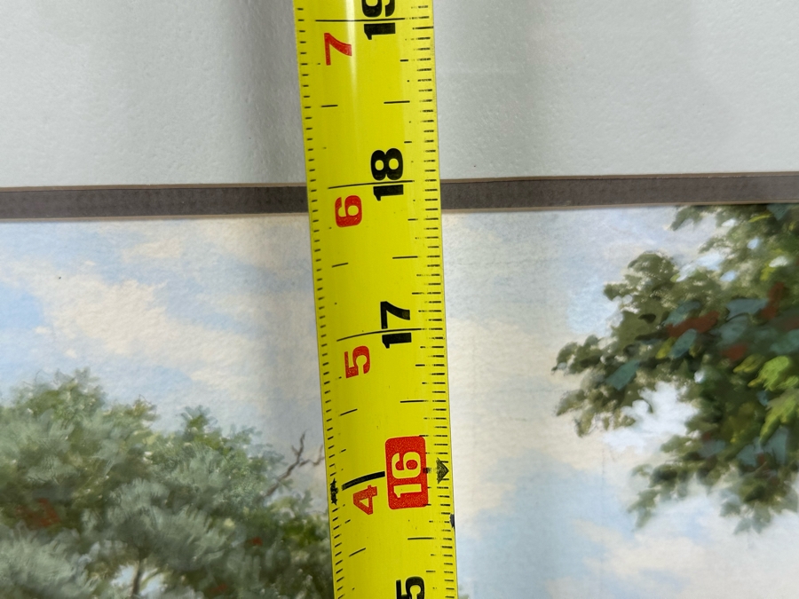 Marvin Nye (1910-2005, Kansas) Signed Original Watercolor And Gouache Drawing On Paper Titled 'Just Starting Out' Dated 1988 21.5 X 18 Framed 36 X 30 [Photo 19]