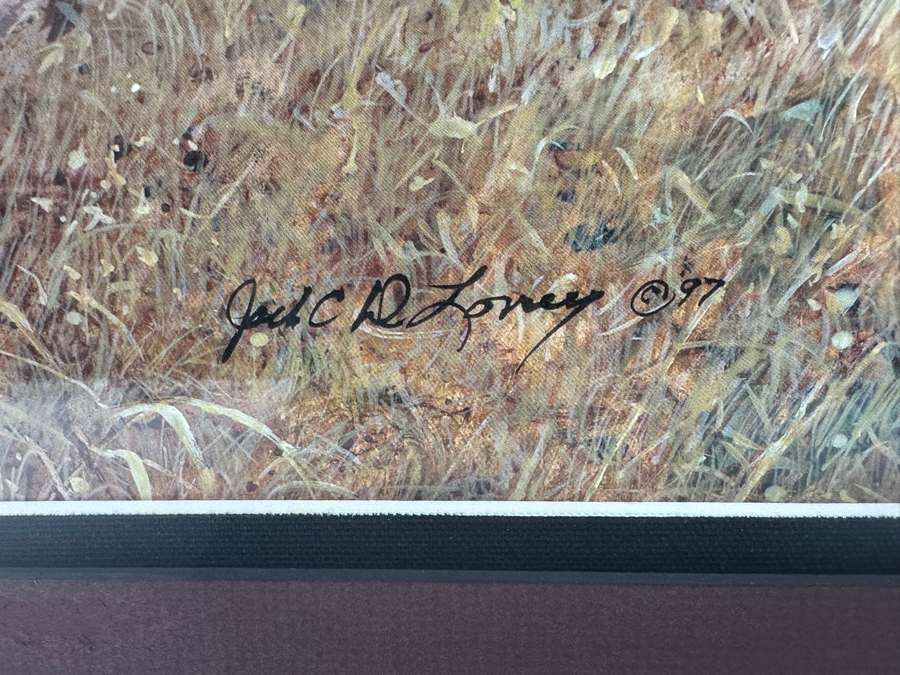 Jack Clouse DeLoney (B. 1940, Alabama) Signed Limited Edition Print Titled 'Saturday Morning' Numbered 979 Of 1500 28 X 20 Framed 40 X 28.5 [Photo 8]