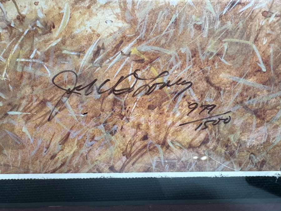 Jack Clouse DeLoney (B. 1940, Alabama) Signed Limited Edition Print Titled 'Saturday Morning' Numbered 979 Of 1500 28 X 20 Framed 40 X 28.5 [Photo 9]