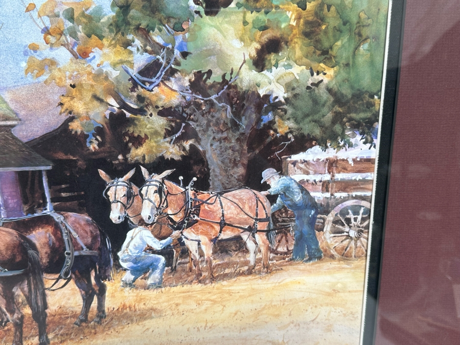 Jack Clouse DeLoney (B. 1940, Alabama) Signed Limited Edition Print Titled 'Saturday Morning' Numbered 979 Of 1500 28 X 20 Framed 40 X 28.5 [Photo 6]
