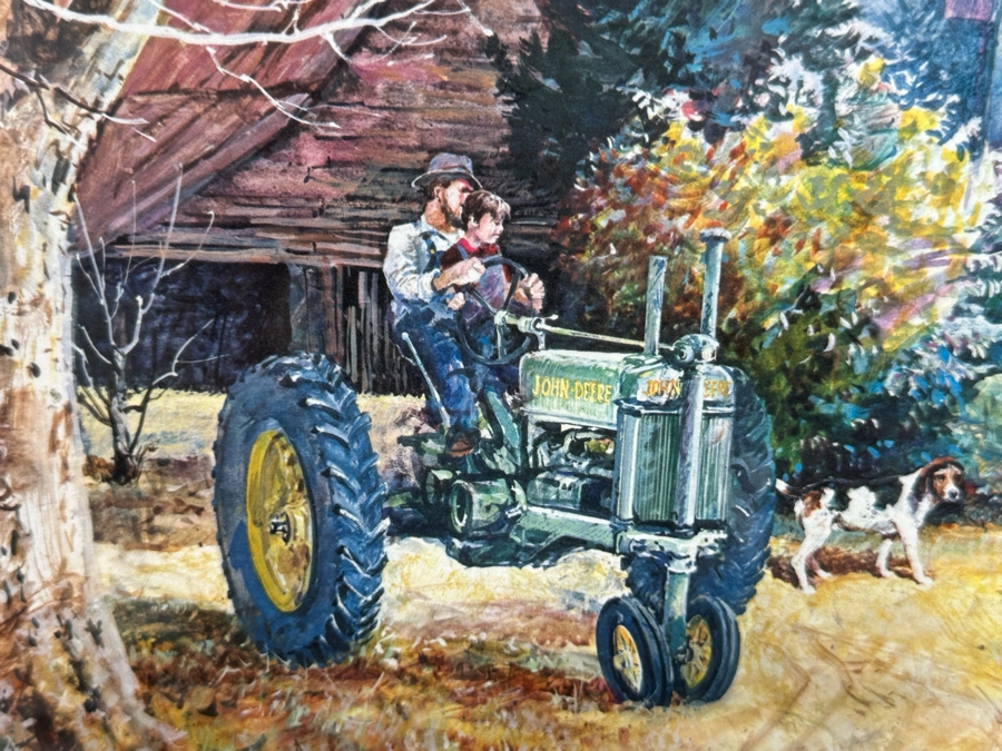 Jack Clouse DeLoney (B. 1940, Alabama) Signed Limited Edition Artists Proof Print Titled 'Here At Home' Numbered 25 Of 100 Dated 1993 29 X 22 Framed 39 X 31.5 [Photo 4]