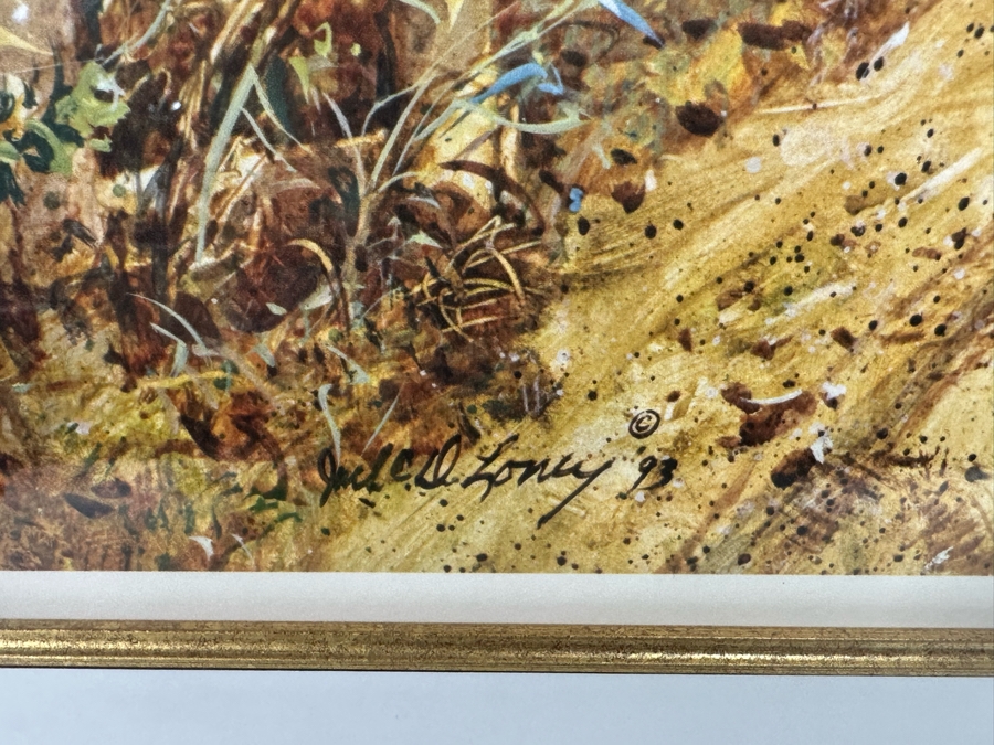 Jack Clouse DeLoney (B. 1940, Alabama) Signed Limited Edition Artists Proof Print Titled 'Here At Home' Numbered 25 Of 100 Dated 1993 29 X 22 Framed 39 X 31.5 [Photo 10]