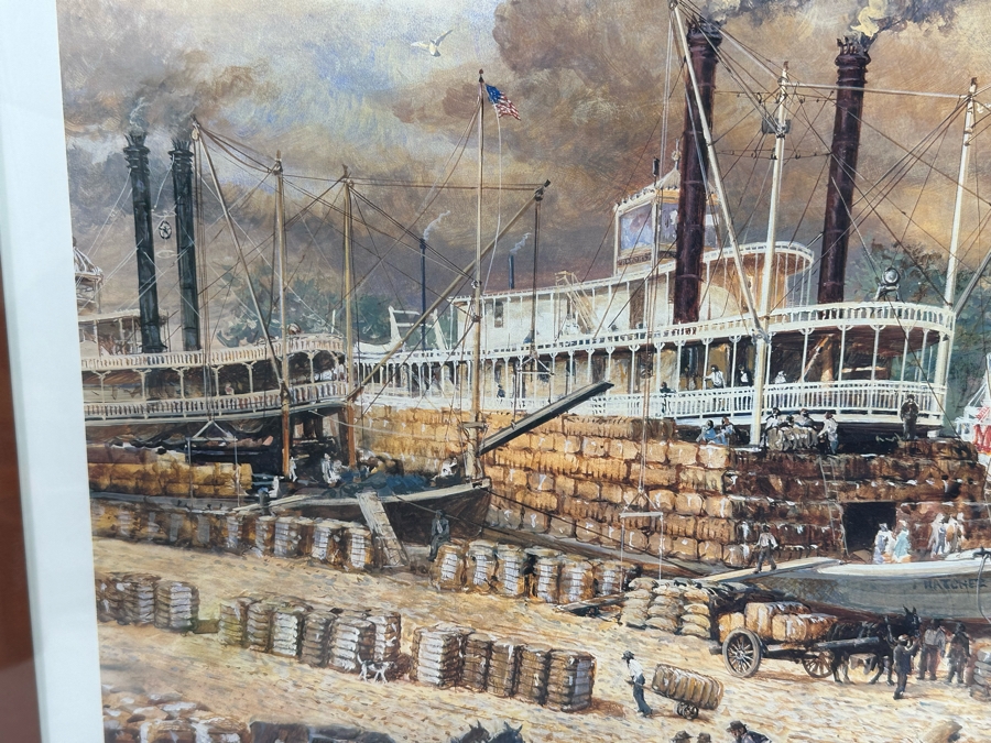 Jack Clouse DeLoney (B. 1940, Alabama) Signed Limited Edition Print Titled 'Memphis Belle' Numbered 506 Of 1250 Dated 1999 26 X 19 Framed 40 X 28 [Photo 7]