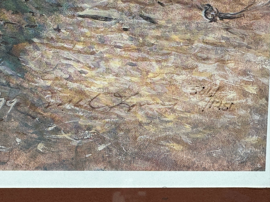 Jack Clouse DeLoney (B. 1940, Alabama) Signed Limited Edition Print Titled 'Memphis Belle' Numbered 506 Of 1250 Dated 1999 26 X 19 Framed 40 X 28 [Photo 12]