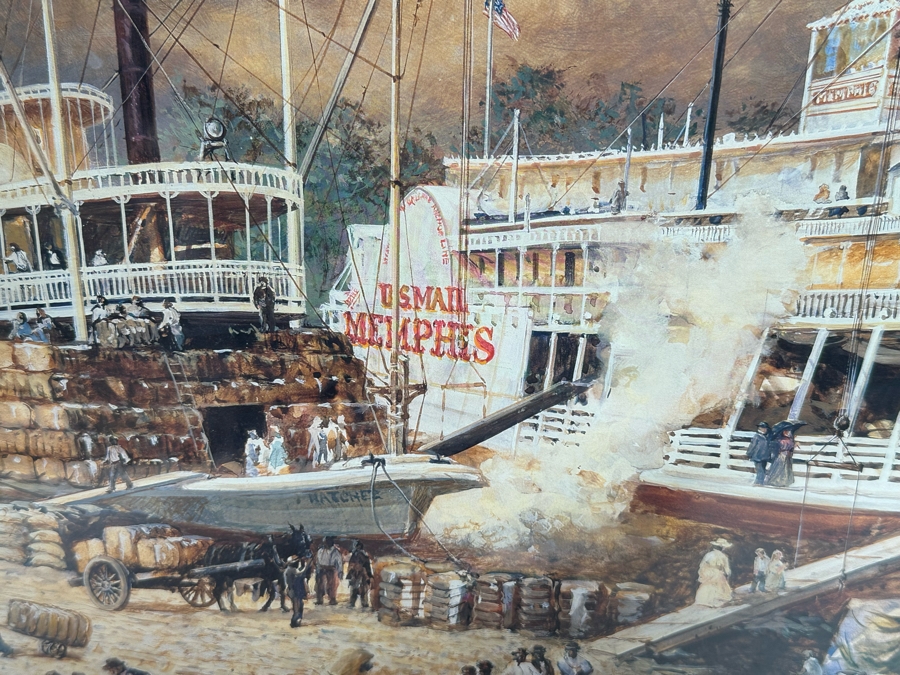 Jack Clouse DeLoney (B. 1940, Alabama) Signed Limited Edition Print Titled 'Memphis Belle' Numbered 506 Of 1250 Dated 1999 26 X 19 Framed 40 X 28 [Photo 4]