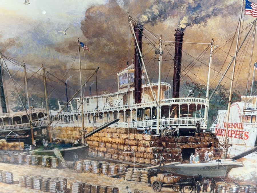 Jack Clouse DeLoney (B. 1940, Alabama) Signed Limited Edition Print Titled 'Memphis Belle' Numbered 506 Of 1250 Dated 1999 26 X 19 Framed 40 X 28 [Photo 5]