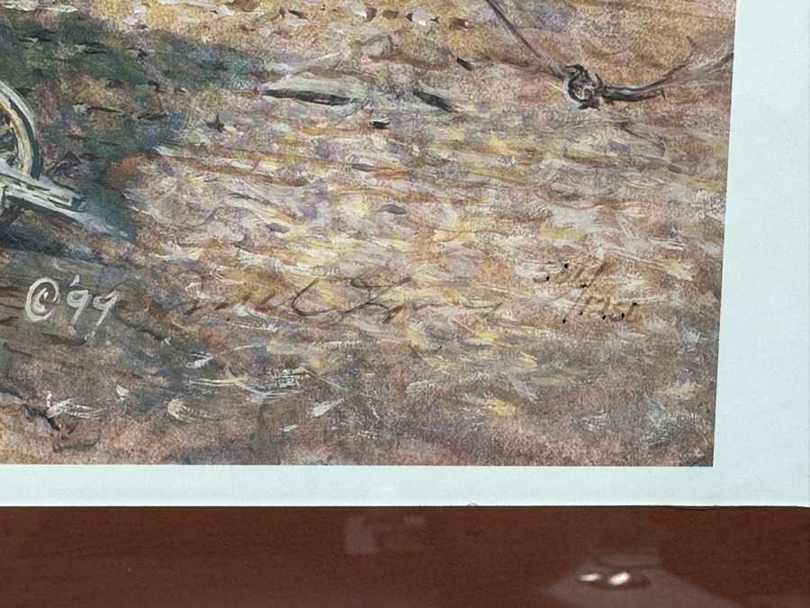 Jack Clouse DeLoney (B. 1940, Alabama) Signed Limited Edition Print Titled 'Memphis Belle' Numbered 506 Of 1250 Dated 1999 26 X 19 Framed 40 X 28 [Photo 13]