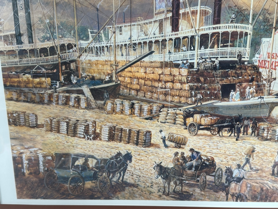 Jack Clouse DeLoney (B. 1940, Alabama) Signed Limited Edition Print Titled 'Memphis Belle' Numbered 506 Of 1250 Dated 1999 26 X 19 Framed 40 X 28 [Photo 8]