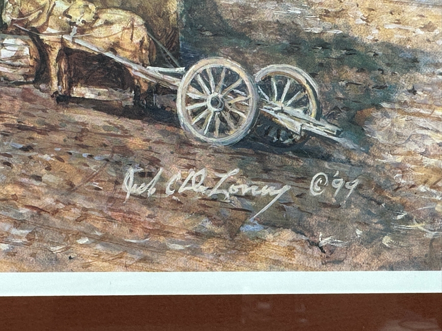 Jack Clouse DeLoney (B. 1940, Alabama) Signed Limited Edition Print Titled 'Memphis Belle' Numbered 506 Of 1250 Dated 1999 26 X 19 Framed 40 X 28 [Photo 14]