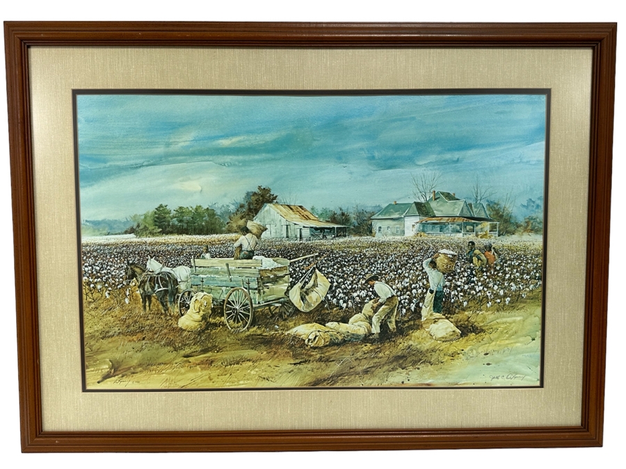 Jack Clouse DeLoney (B. 1940, Alabama) Signed Limited Edition Print Numbered Dated 1982 28.5 X 19 Framed 37 X 27 [Photo 2]