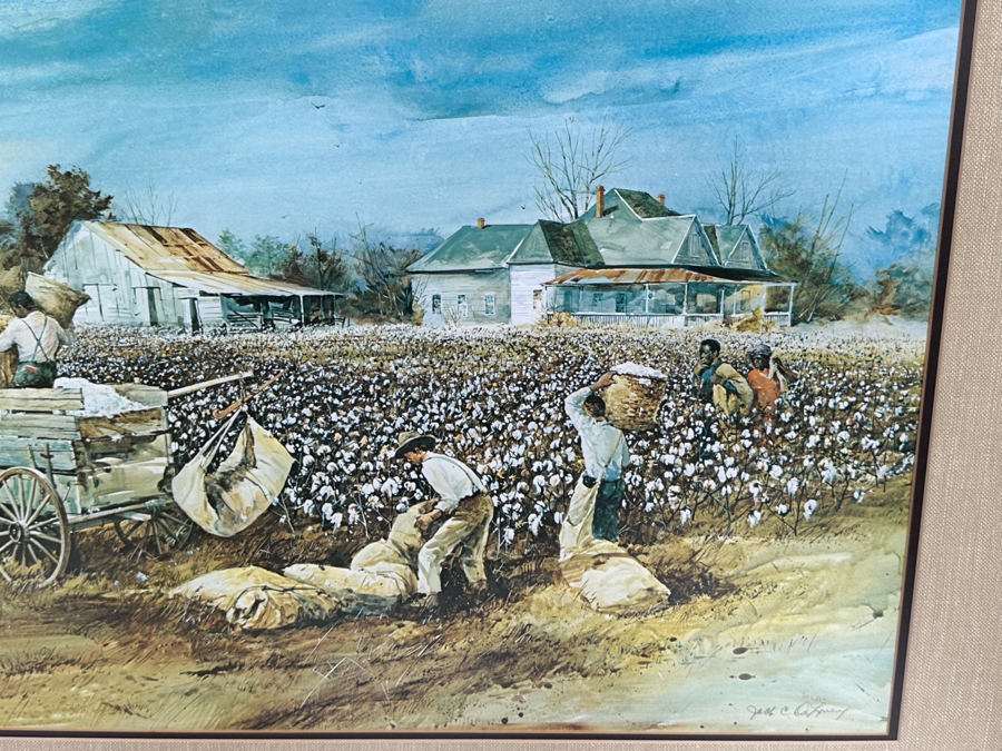 Jack Clouse DeLoney (B. 1940, Alabama) Signed Limited Edition Print Numbered Dated 1982 28.5 X 19 Framed 37 X 27 [Photo 6]