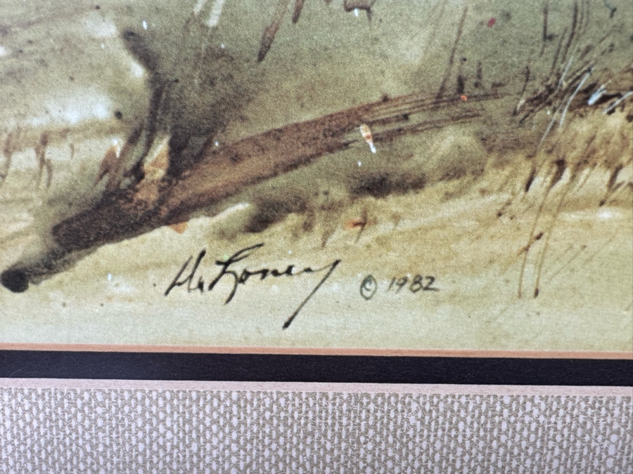 Jack Clouse DeLoney (B. 1940, Alabama) Signed Limited Edition Print Numbered Dated 1982 28.5 X 19 Framed 37 X 27 [Photo 13]