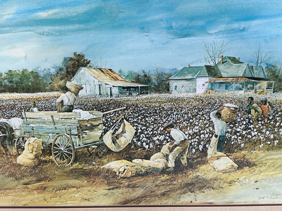 Jack Clouse DeLoney (B. 1940, Alabama) Signed Limited Edition Print Numbered Dated 1982 28.5 X 19 Framed 37 X 27 [Photo 5]