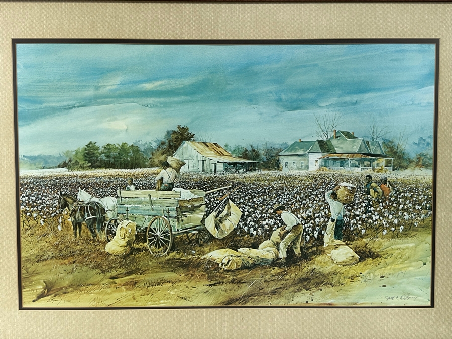 Jack Clouse DeLoney (B. 1940, Alabama) Signed Limited Edition Print Numbered Dated 1982 28.5 X 19 Framed 37 X 27 [Photo 1]