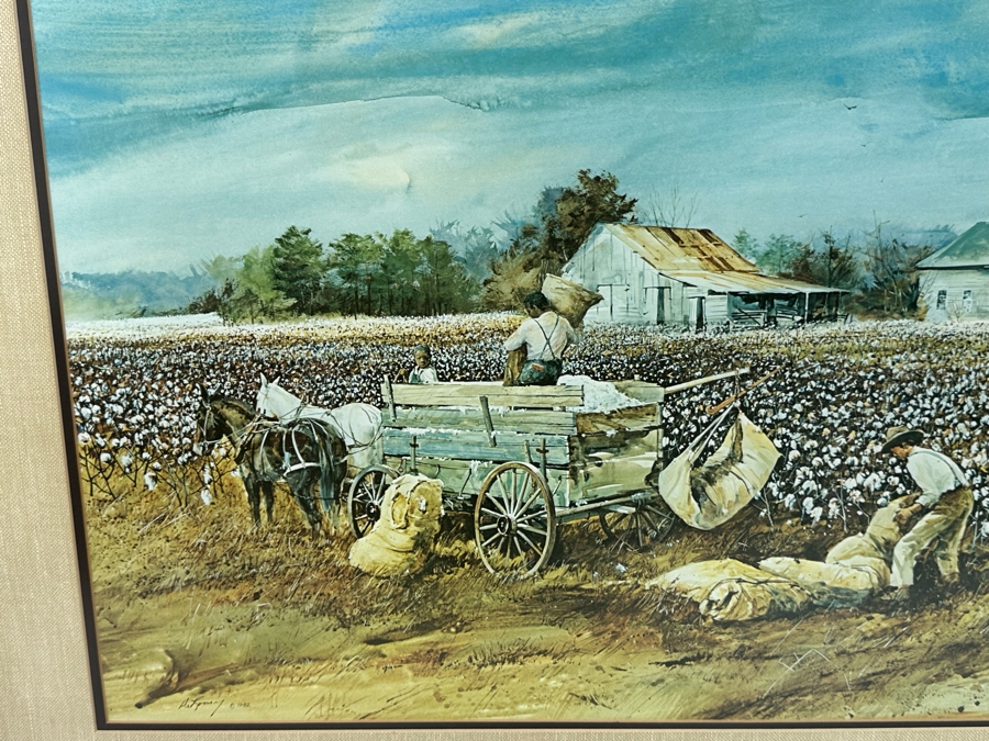 Jack Clouse DeLoney (B. 1940, Alabama) Signed Limited Edition Print Numbered Dated 1982 28.5 X 19 Framed 37 X 27 [Photo 4]