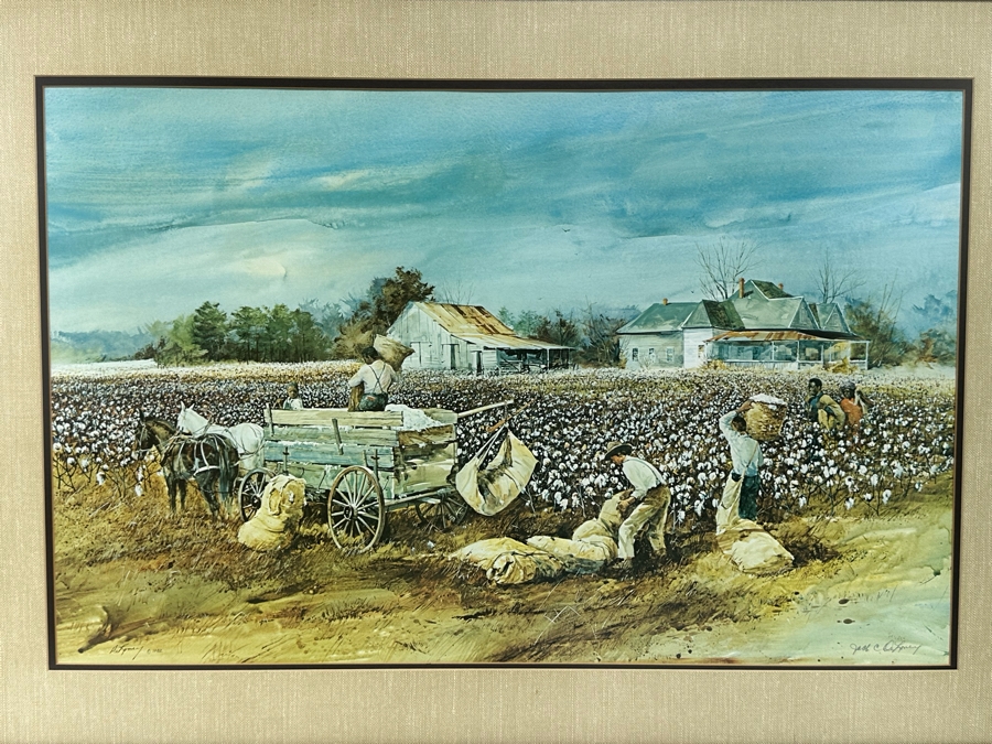 Jack Clouse DeLoney (B. 1940, Alabama) Signed Limited Edition Print Numbered Dated 1982 28.5 X 19 Framed 37 X 27 [Photo 3]