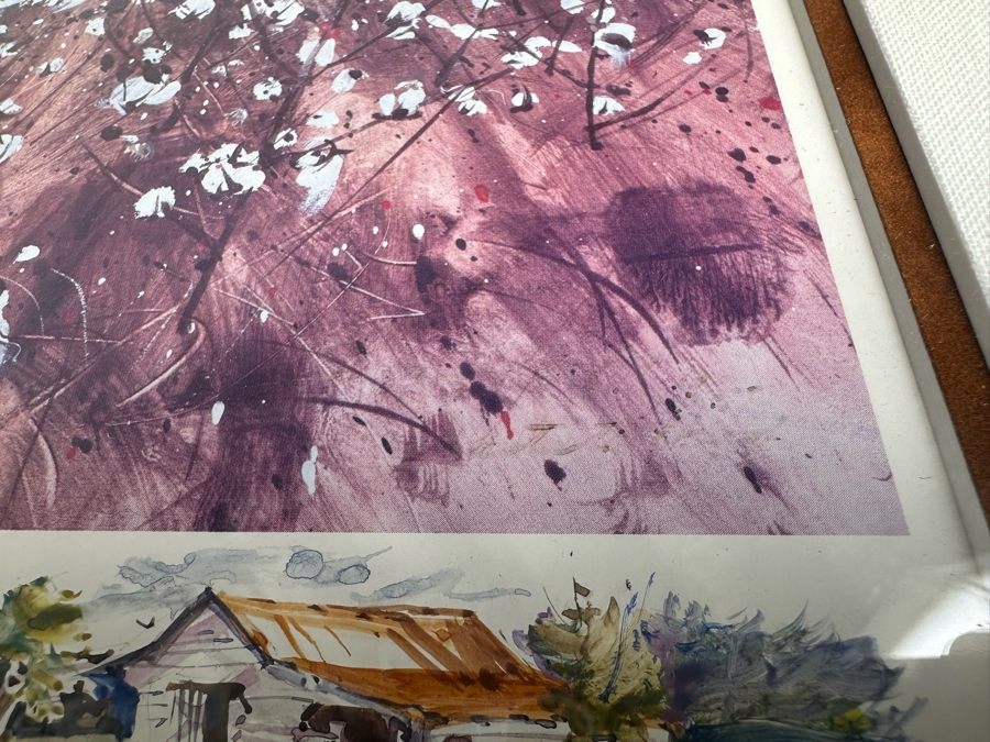 Jack Clouse DeLoney (B. 1940, Alabama) Signed Limited Edition Print Titled 'Scrappin' Cotton' Numbered 15 X 10 Framed 21 X 17 [Photo 9]