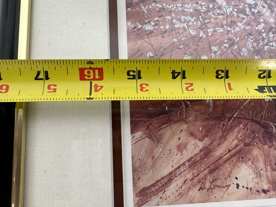 Jack Clouse DeLoney (B. 1940, Alabama) Signed Limited Edition Print Titled 'Scrappin' Cotton' Numbered 15 X 10 Framed 21 X 17 [Photo 10]