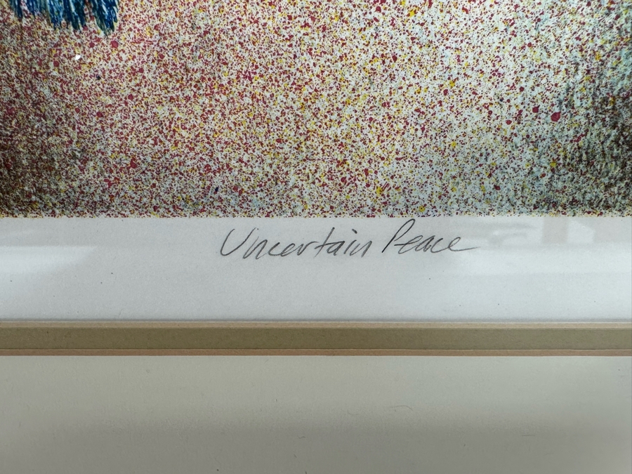 William Marlow Signed Limited Edition Print Titled 'Uncertain Peace' Numbered 346 Of 500 14 X 24 Framed 22 X 33 [Photo 9]