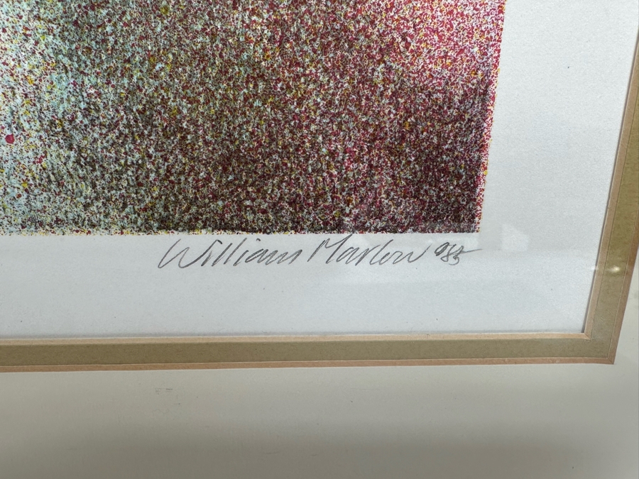 William Marlow Signed Limited Edition Print Titled 'Uncertain Peace' Numbered 346 Of 500 14 X 24 Framed 22 X 33 [Photo 8]