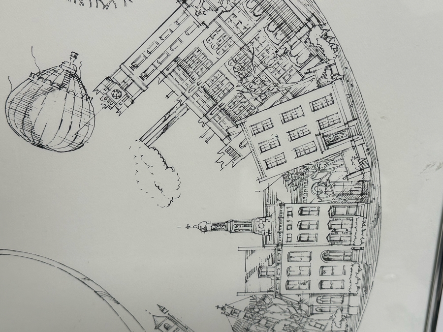 John Pils Signed On Verso Framed Print St Louis MO In The Round Framed 23 X 22.5 [Photo 6]