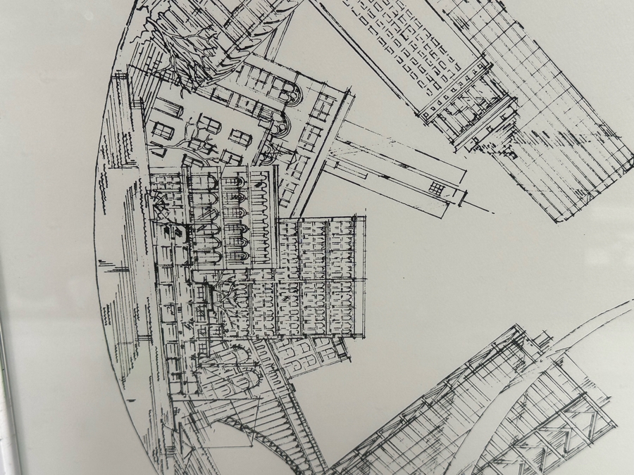 John Pils Signed On Verso Framed Print St Louis MO In The Round Framed 23 X 22.5 [Photo 7]