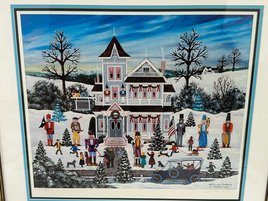 Jane Wooster Scott (B. 1920, California) Signed Limited Edition Artist Proof Titled 'Nutcracker Fantasy' Numbered 145 Of 150 21 X 19 Framed 30 X 27.5 [Photo 3]
