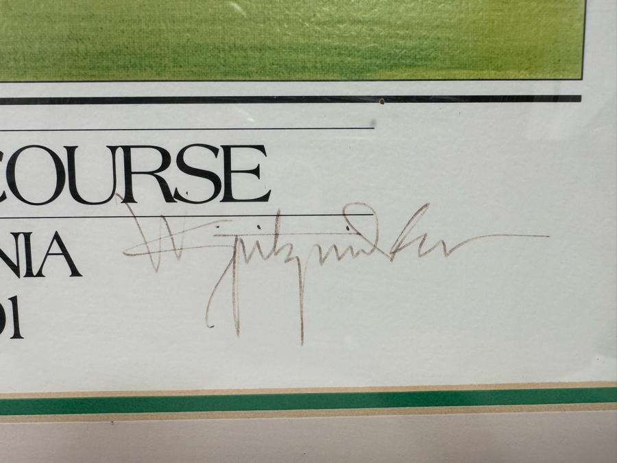 Hand Signed Poster From The Shearson Lehman Brothers Open At Torrey