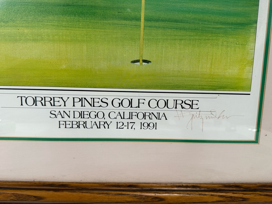 Hand Signed Poster From The Shearson Lehman Brothers Open At Torrey