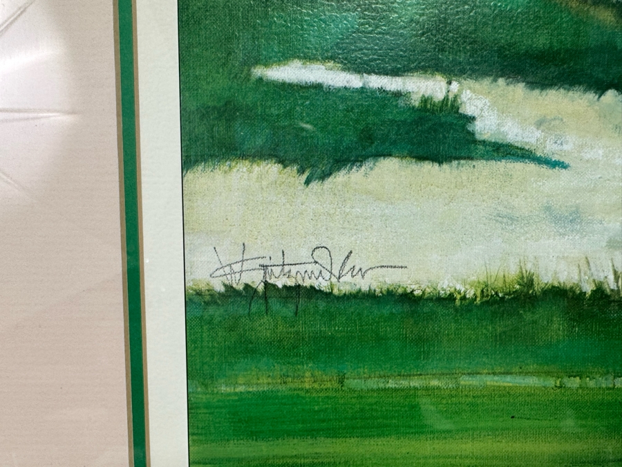 Hand Signed Poster From The Shearson Lehman Brothers Open At Torrey Pines Golf Course San Diego, CA 1991 Signed By Artist Walt Spitzmiller 15 X 27 Framed 22.5 X 33.5 [Photo 6]