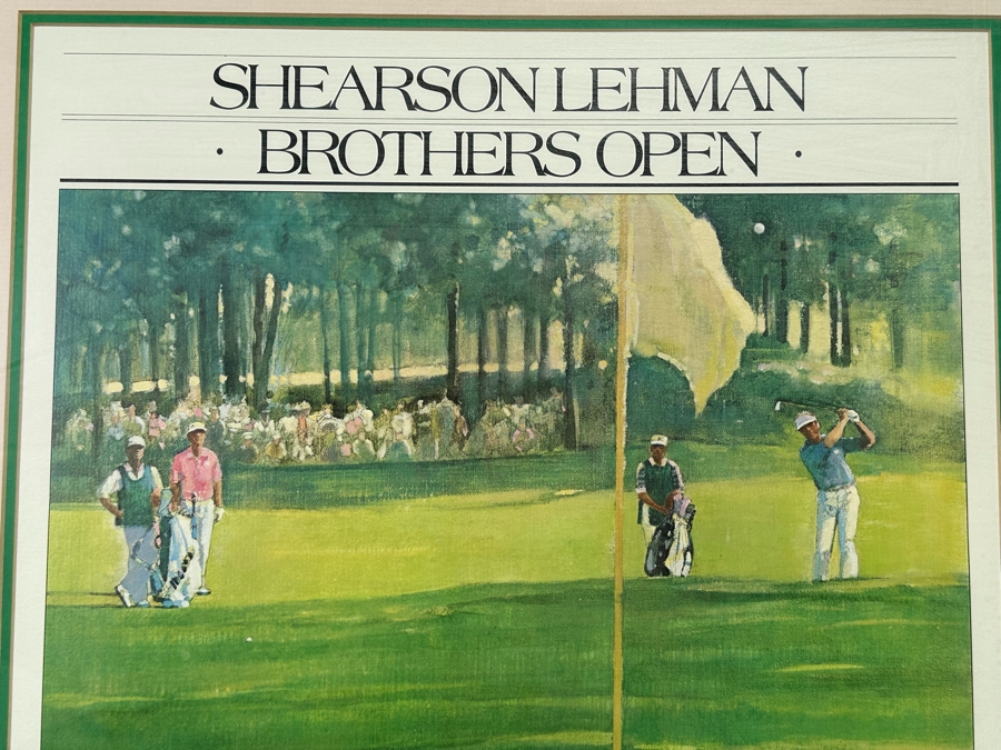 Hand Signed Poster From The Shearson Lehman Brothers Open At Torrey