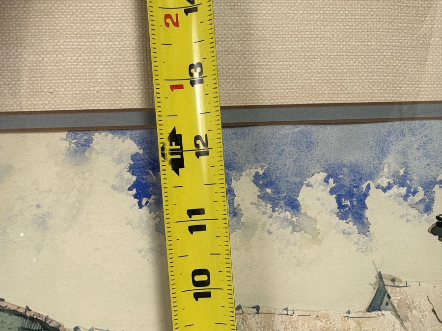 Original Peruvian Watercolor Painting Signed ORE 1983 19W X 12.5H Framed 25 X 18 [Photo 11]