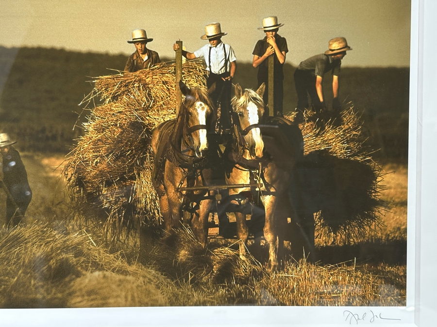 David Lorenz Winston Signed Color Giclee Print On Archival Fine Art Paper From The New York Times Photo Archives Titled 'Harvesting' 18 X 13 Framed 25 X 21.5 [Photo 4]