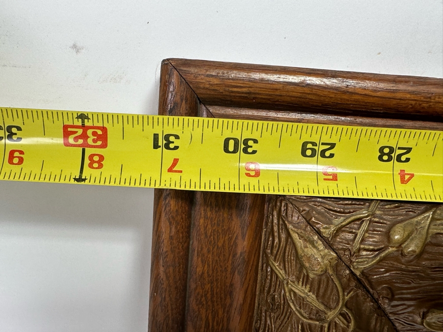 Original Unsigned Artwork 19.5 X 16 In Antique Wooden Framed 31 X 27 [Photo 12]