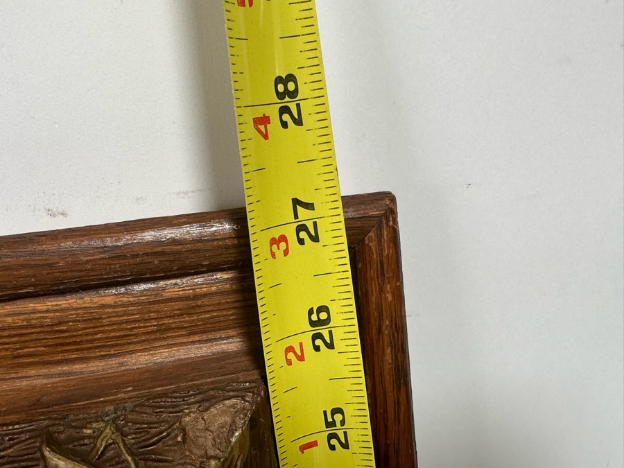 Original Unsigned Artwork 19.5 X 16 In Antique Wooden Framed 31 X 27 [Photo 13]