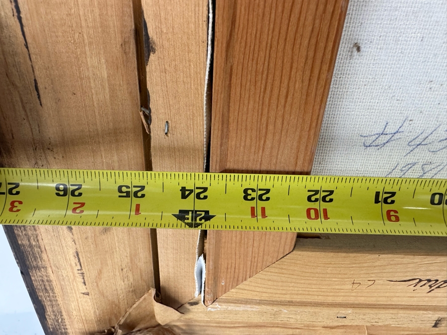 Original Signed Landscape Painting On Canvas Dated 1981 24 X 18 Framed 31.5 X 26 [Photo 9]