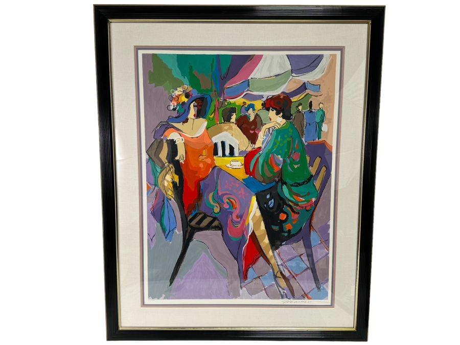 Isaac Maimon Signed Limited Edition Print Titled 'The Corner Cafe' 29 X ...