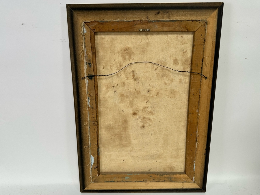 Emilio Moncayo (B. 1895, Ecuador) Signed Original Still Life Painting On Canvas 16.5 X 25 Framed 21 X 29.5 [Photo 9]