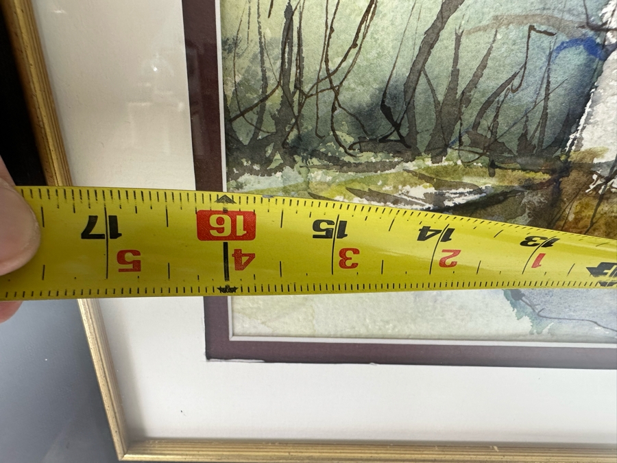 Jo Rezny McCredie Original Watercolor Painting 16 X 13 Framed 28 X 24.5 [Photo 8]