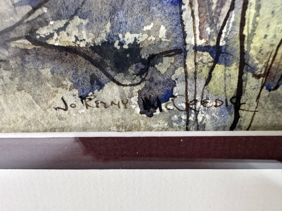 Jo Rezny McCredie Original Watercolor Painting 16 X 13 Framed 28 X 24.5 [Photo 7]